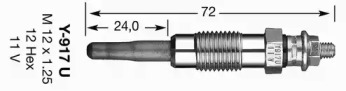 Свеча накаливания (NGK: 3219)